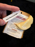 Handmade Ceramic Fortune Cookie with Paper Fortune