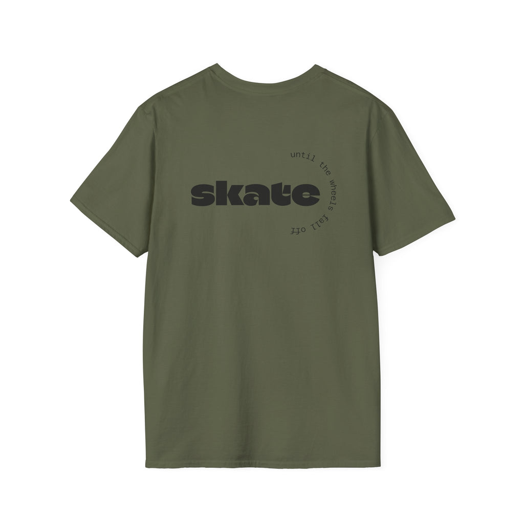 Skate or Die Ghost with Skateboard Deck T-Shirt | Skateboarder tee