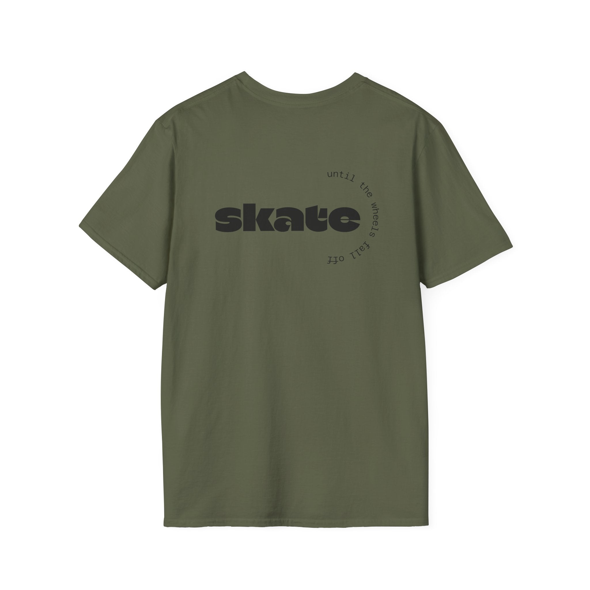 Skate or Die Ghost with Skateboard Deck T-Shirt | Skateboarder tee
