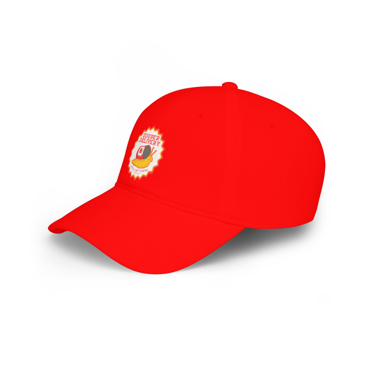 Souper Delivery Baseball Cap — Retro Soup Truck Logo Low Profile Hat