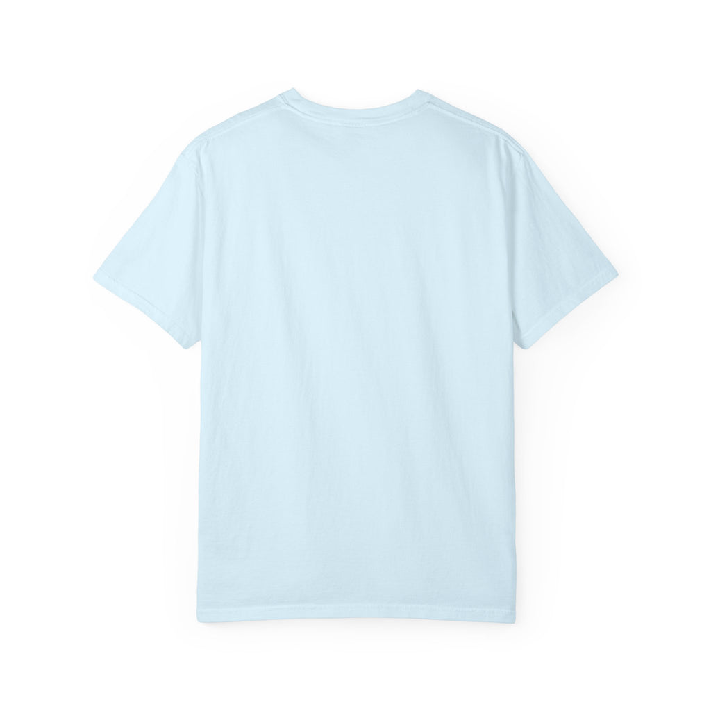 T-Shirt — Fluffy Cat Wearing 'Dunce' Cone Hat Illustrated Tee