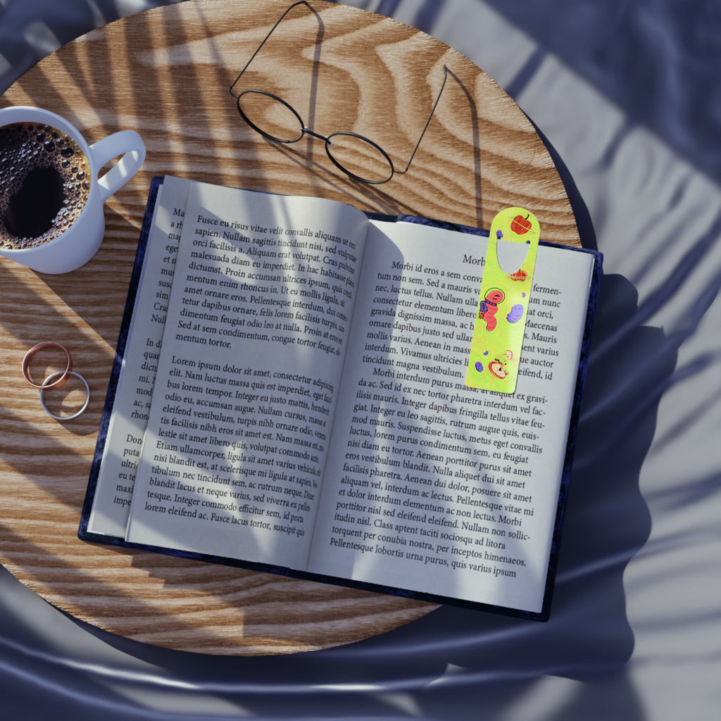 Astronaut Worm Among Apple Planets Bookmark