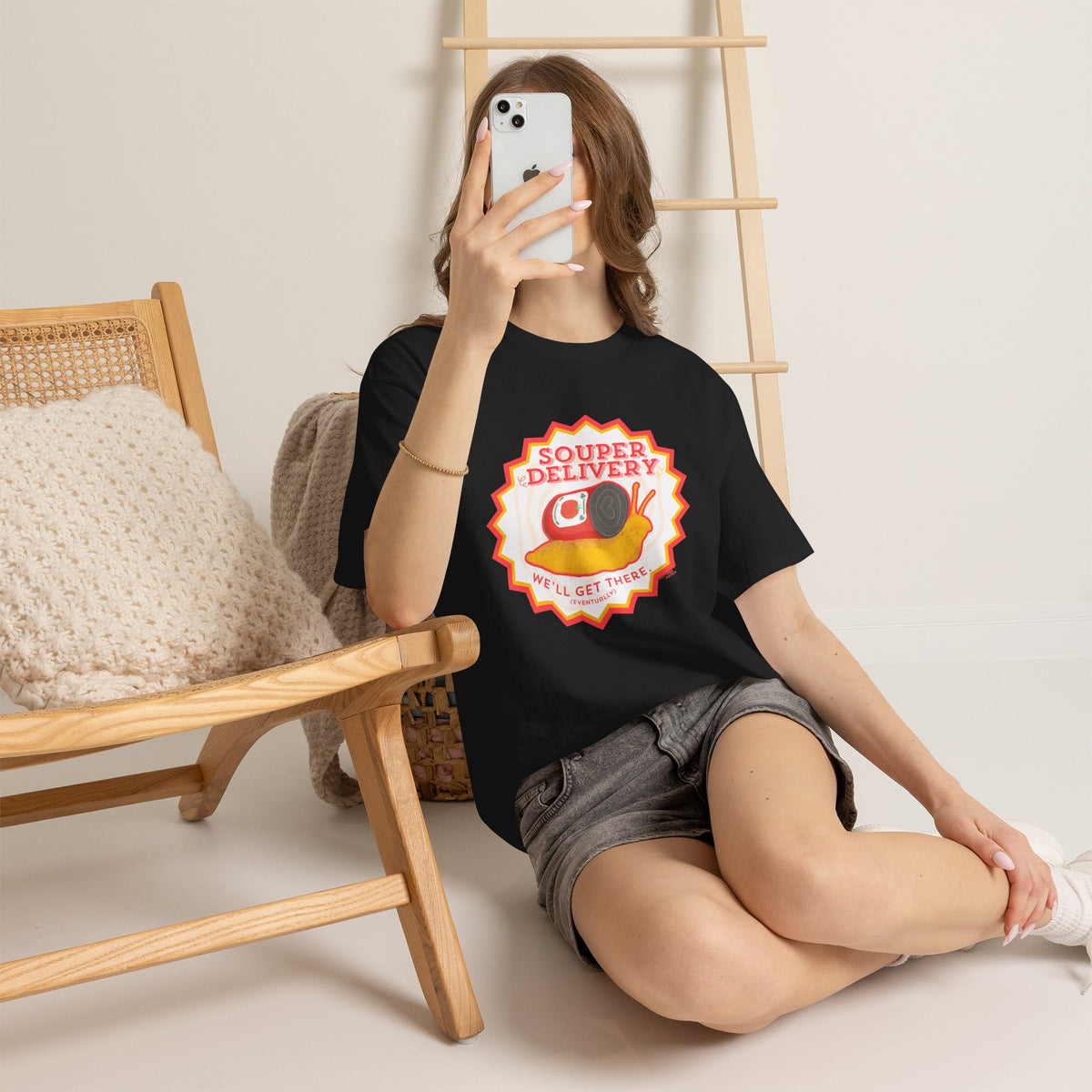 Souper Delivery T-Shirt | Retro Snail Graphic Tee