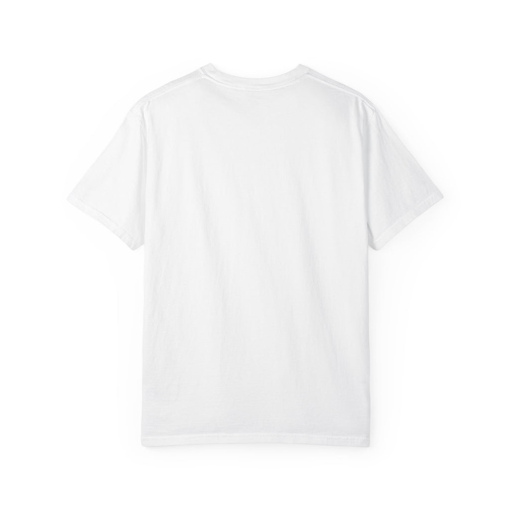 T-Shirt — Fluffy Cat Wearing 'Dunce' Cone Hat Illustrated Tee