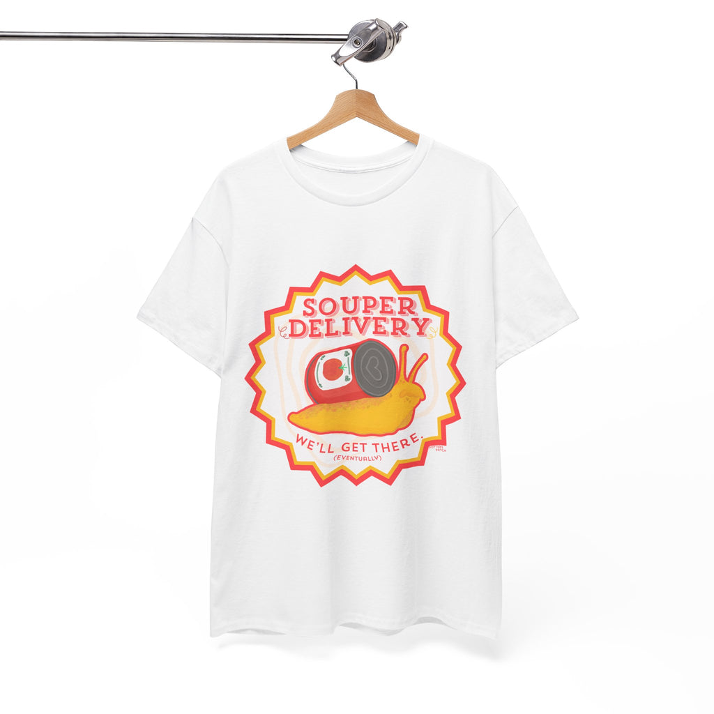 Souper Delivery T-Shirt | Retro Snail Graphic Tee