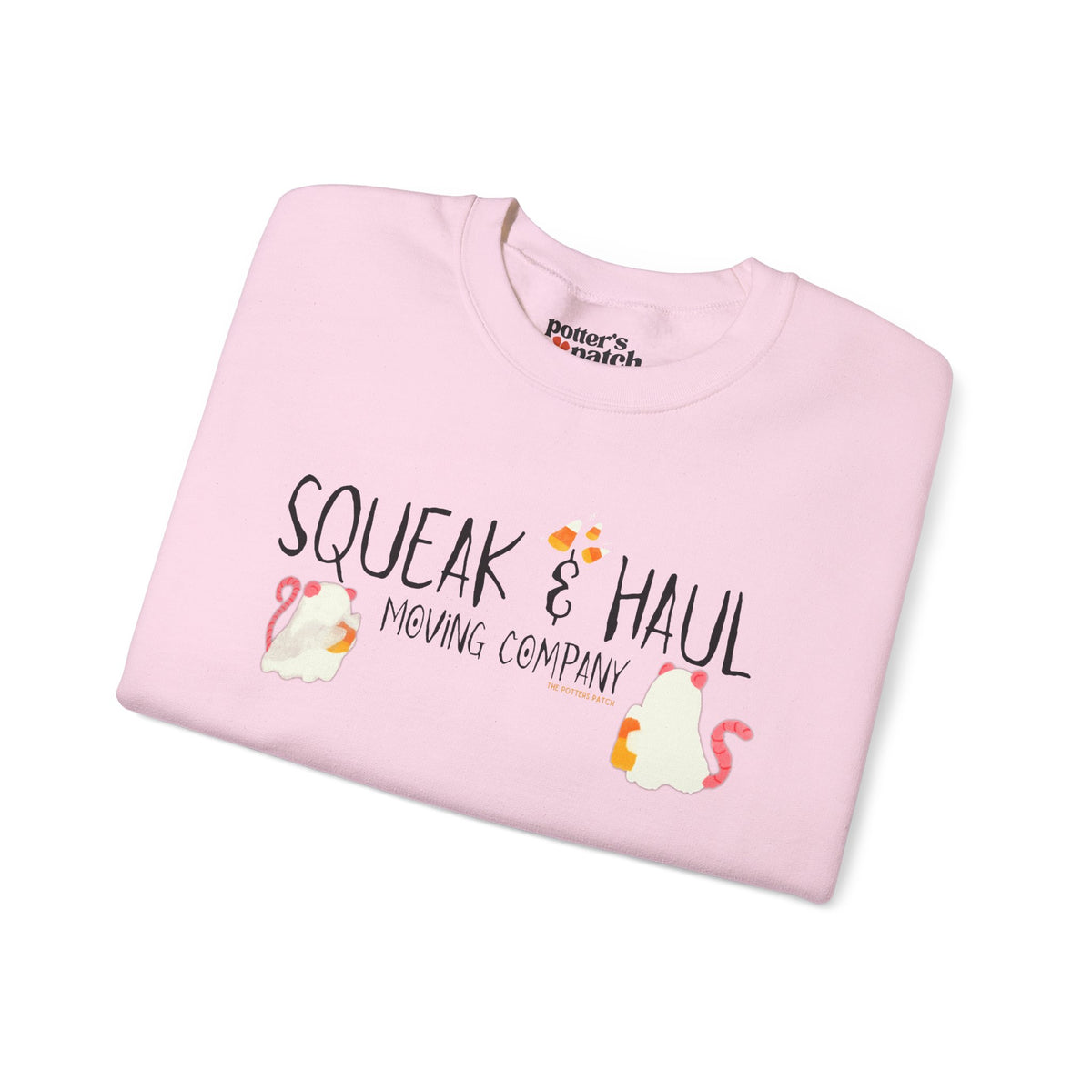 Squeak & Haul Ghost Mouse Unisex Crewneck Sweatshirt