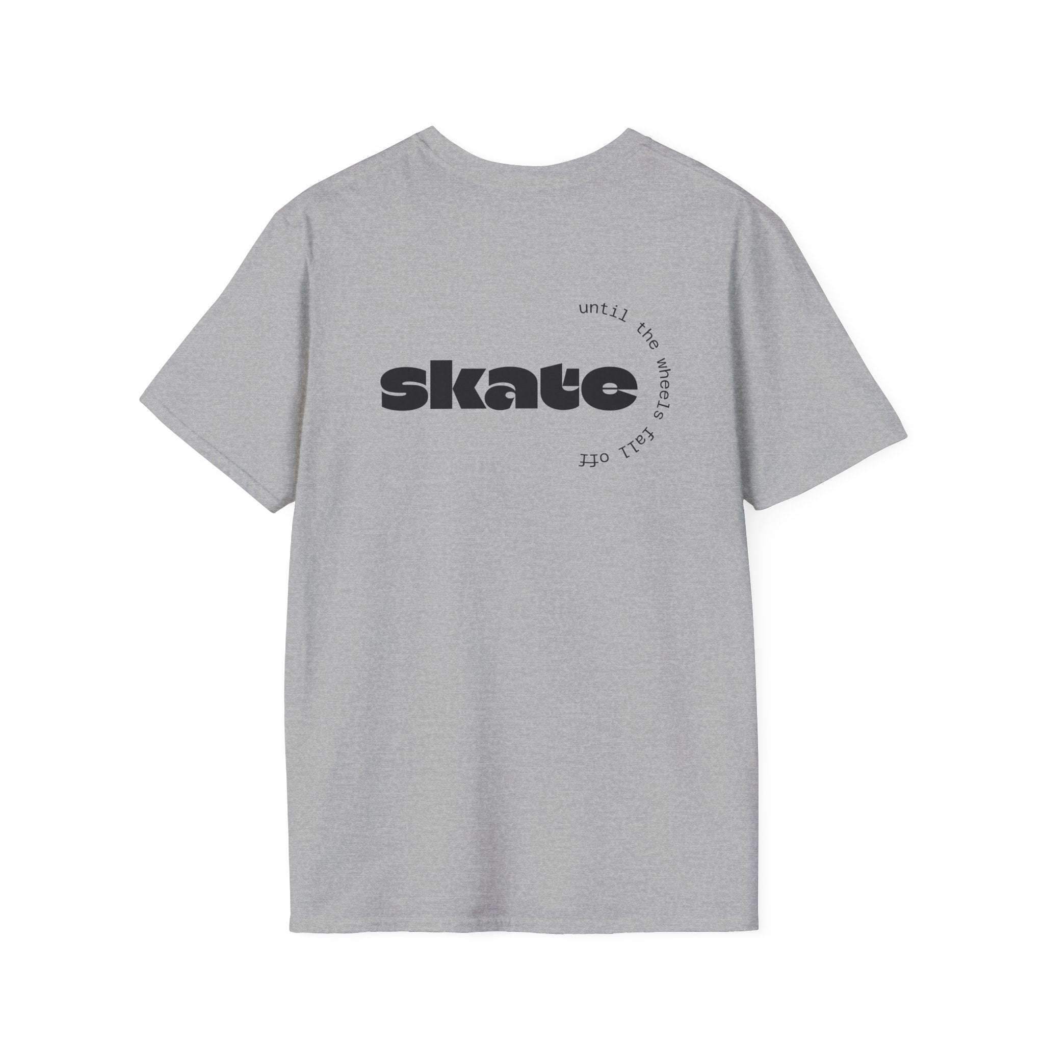 Skate or Die Ghost with Skateboard Deck T-Shirt | Skateboarder tee