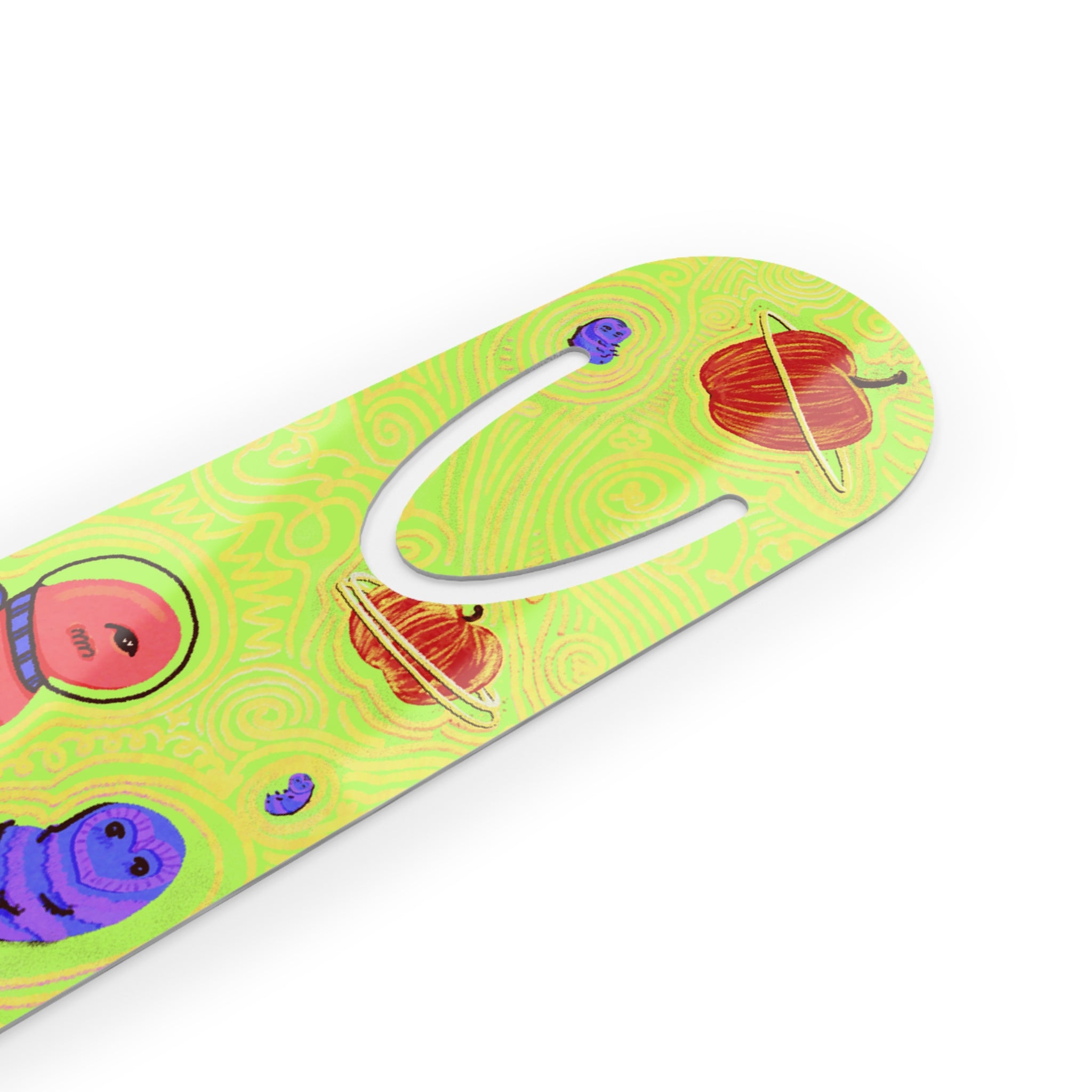 Astronaut Worm Among Apple Planets Bookmark