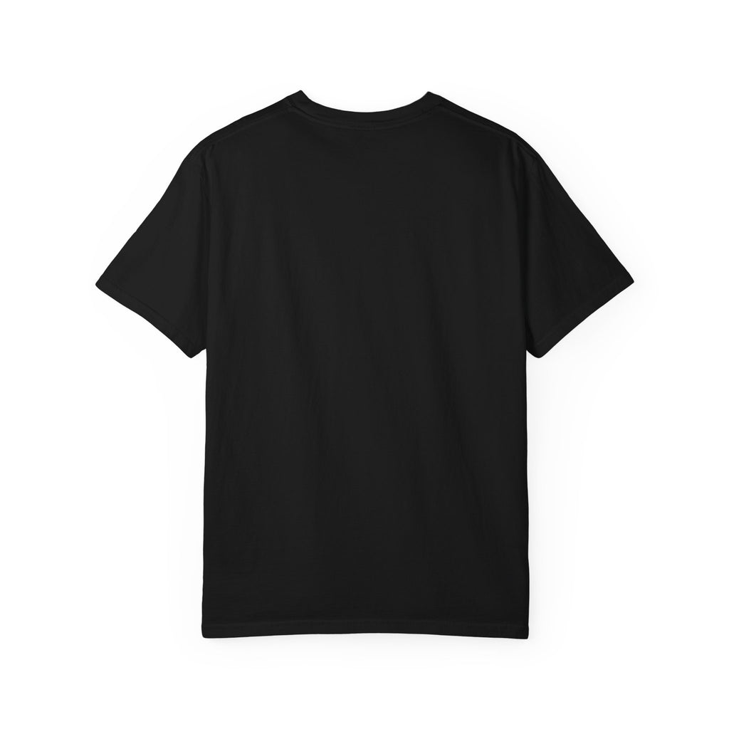T-Shirt — Fluffy Cat Wearing 'Dunce' Cone Hat Illustrated Tee