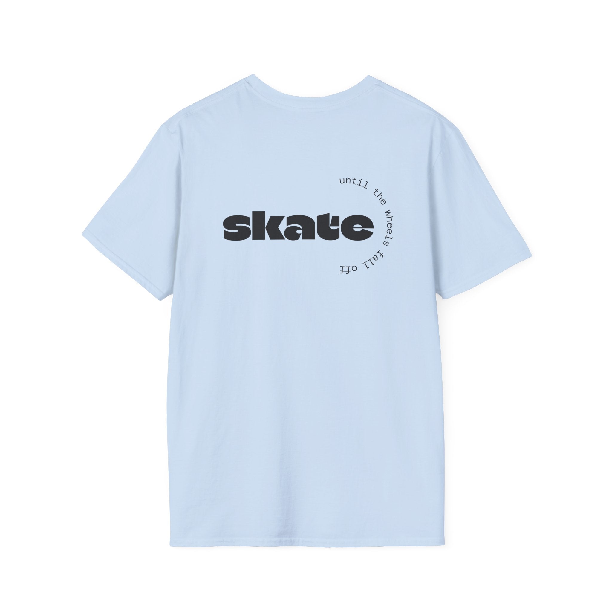 Skate or Die Ghost with Skateboard Deck T-Shirt | Skateboarder tee
