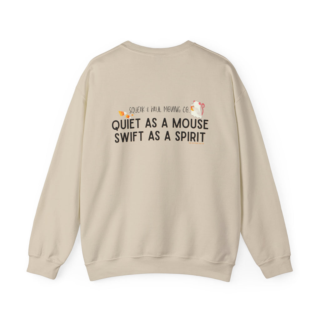 Squeak & Haul Ghost Mouse Unisex Crewneck Sweatshirt