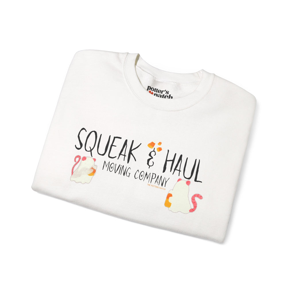 Squeak & Haul Ghost Mouse Unisex Crewneck Sweatshirt