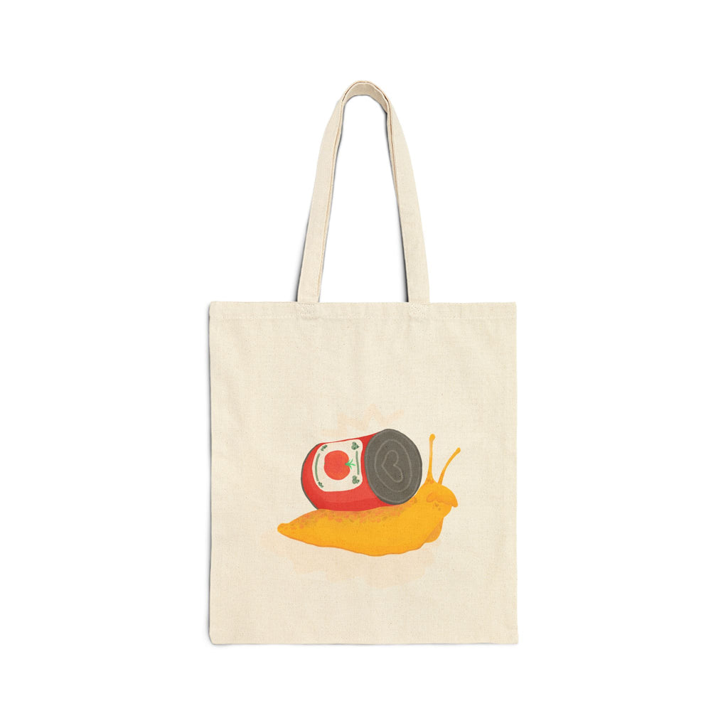 Cute Tomato Soup Snail Tote Bag | Hand Drawn Snail Illustration