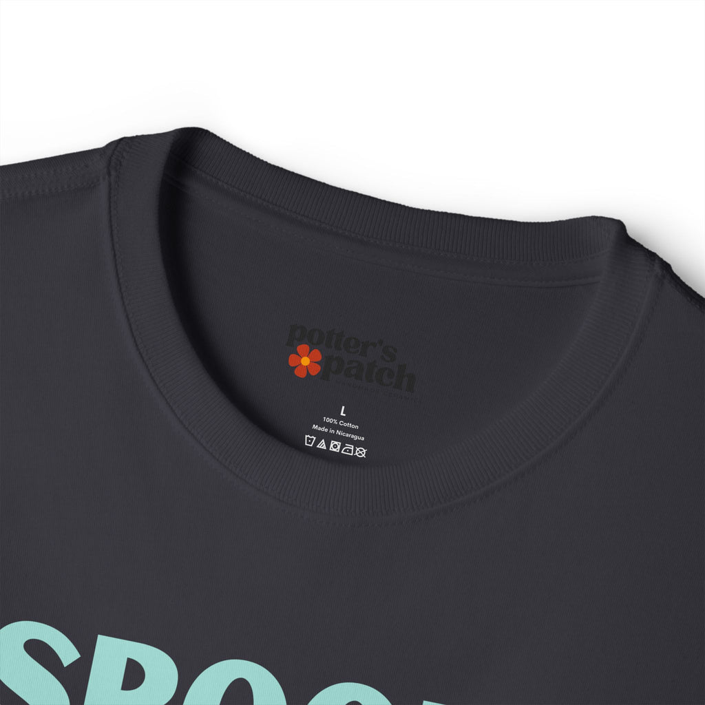 Spooky Ghost Skater Tee — Cute Pastel Halloween Skateboard Oversized T-Shirt