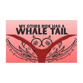 My Other Ride Has a Whale Tail car magnet | hand-drawn tramp stamp panty design