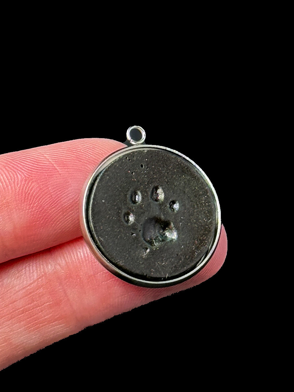 Mini Paw Print Necklace 1"