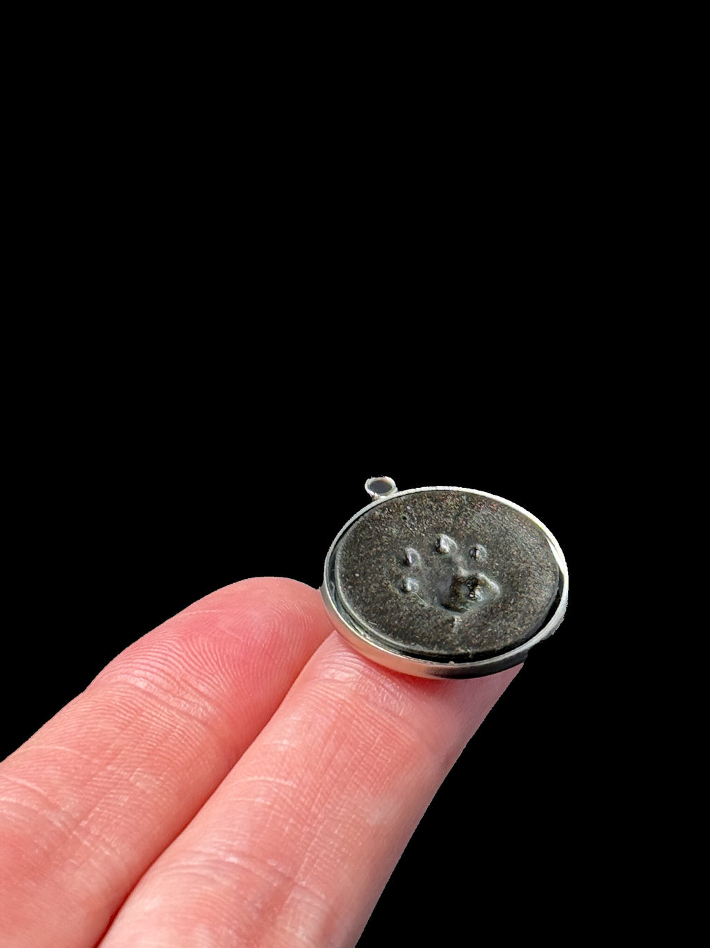 Mini Paw Print Necklace 1"