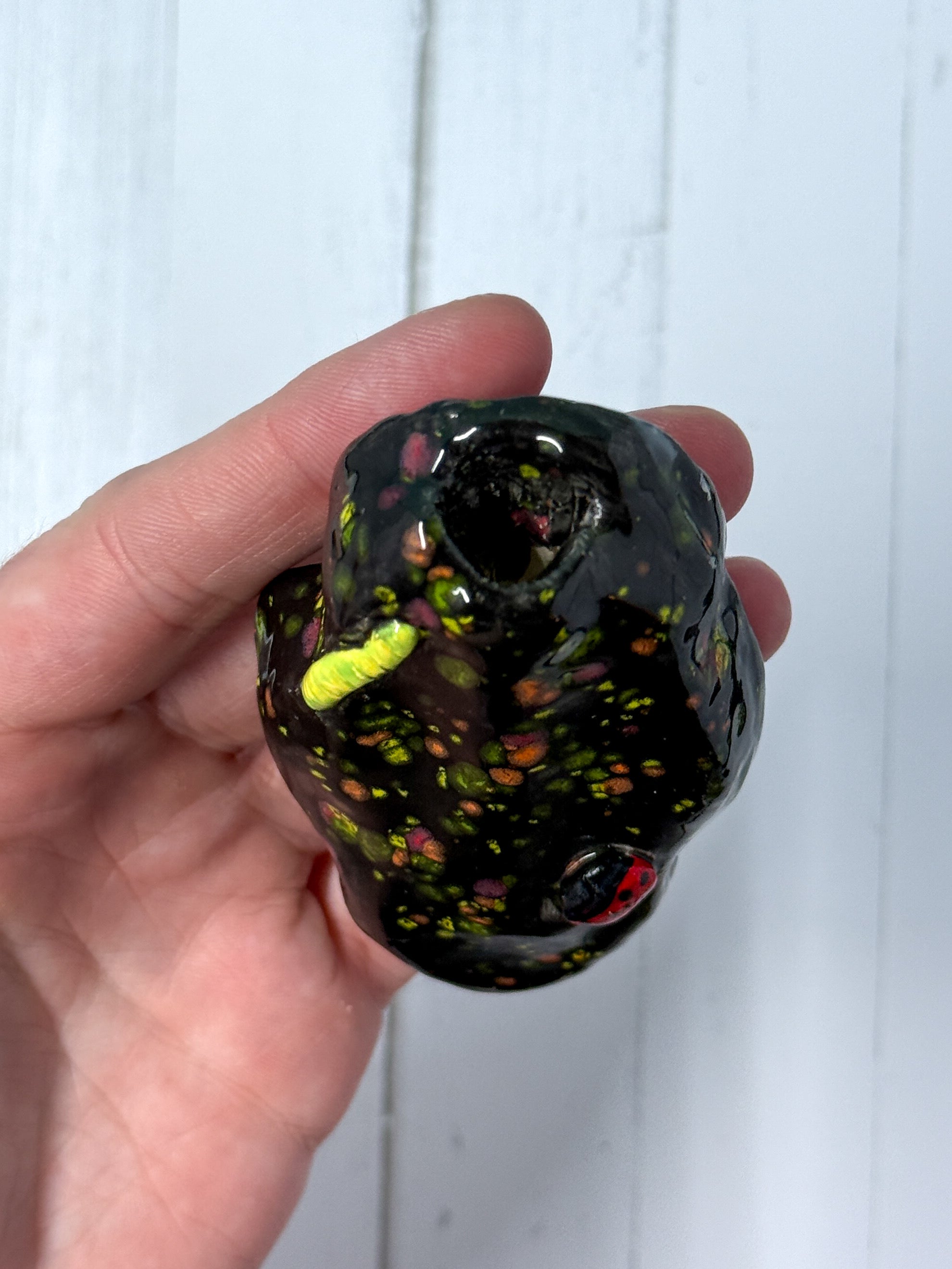 Ceramic Fridge Flower Holder | Handmade Magnetic Bud Vase for One or Two Stems