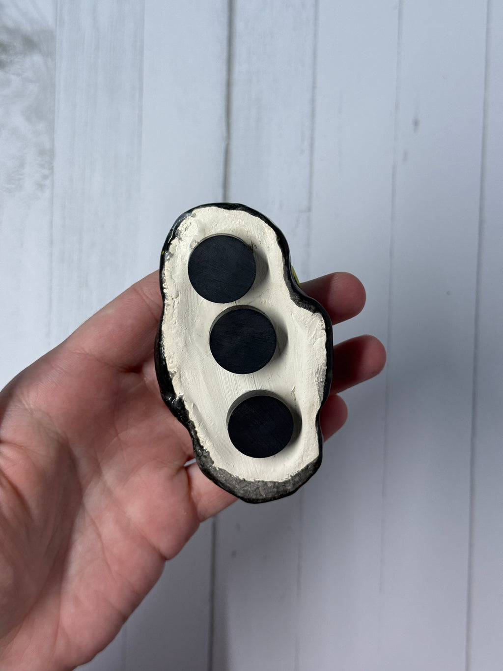 Ceramic Fridge Flower Holder | Handmade Magnetic Bud Vase for One or Two Stems