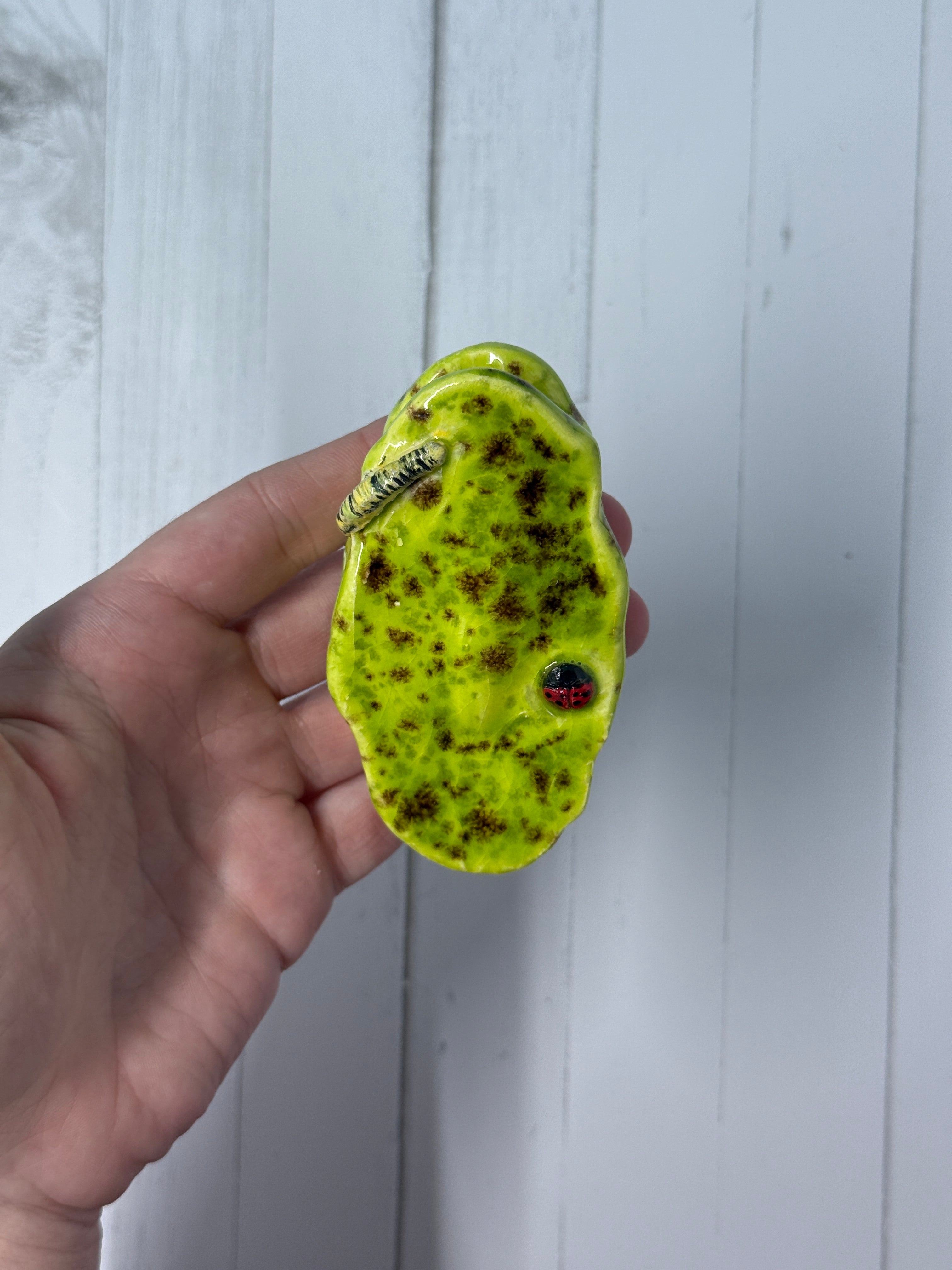 Ceramic Fridge Flower Holder | Handmade Magnetic Bud Vase for One or Two Stems