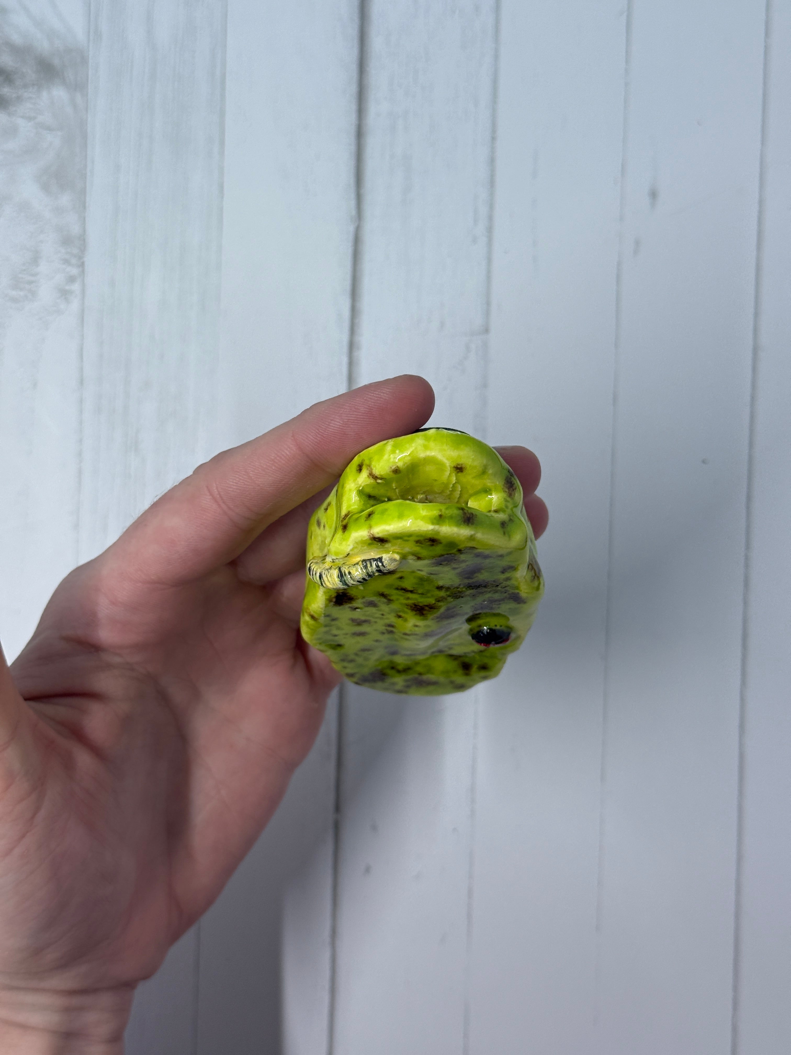 Ceramic Fridge Flower Holder | Handmade Magnetic Bud Vase for One or Two Stems