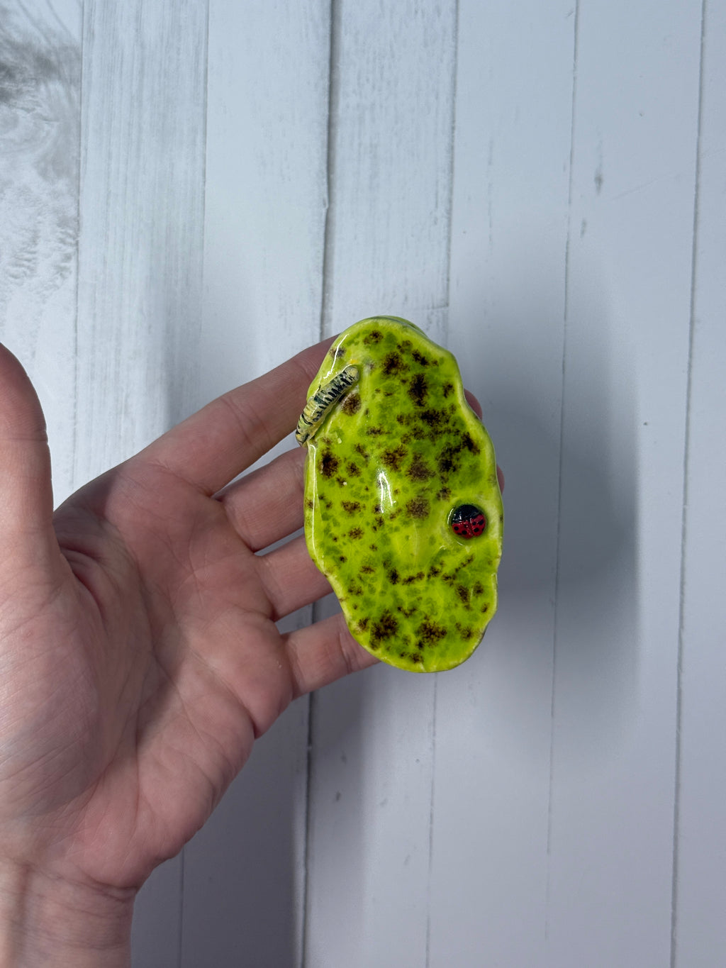 Ceramic Fridge Flower Holder | Handmade Magnetic Bud Vase for One or Two Stems