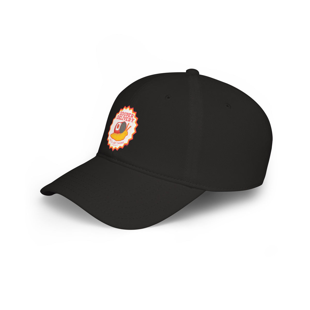 Souper Delivery Baseball Cap — Retro Soup Truck Logo Low Profile Hat