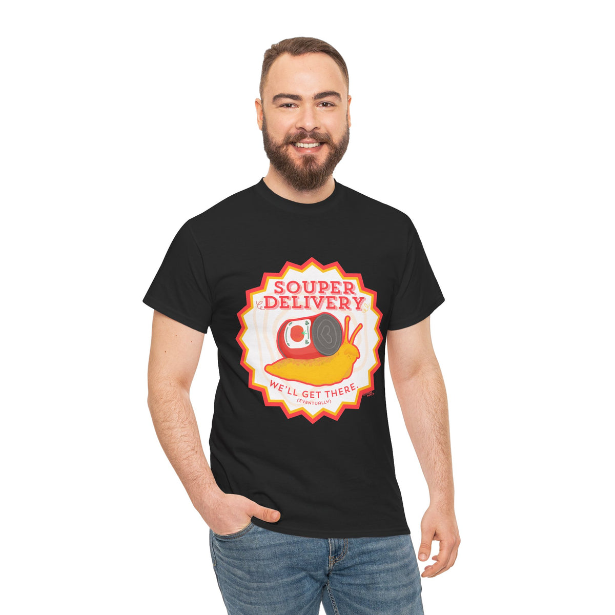 Souper Delivery T-Shirt | Retro Snail Graphic Tee