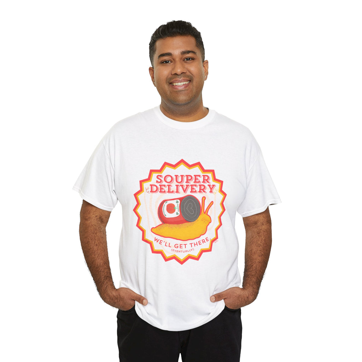 Souper Delivery T-Shirt | Retro Snail Graphic Tee