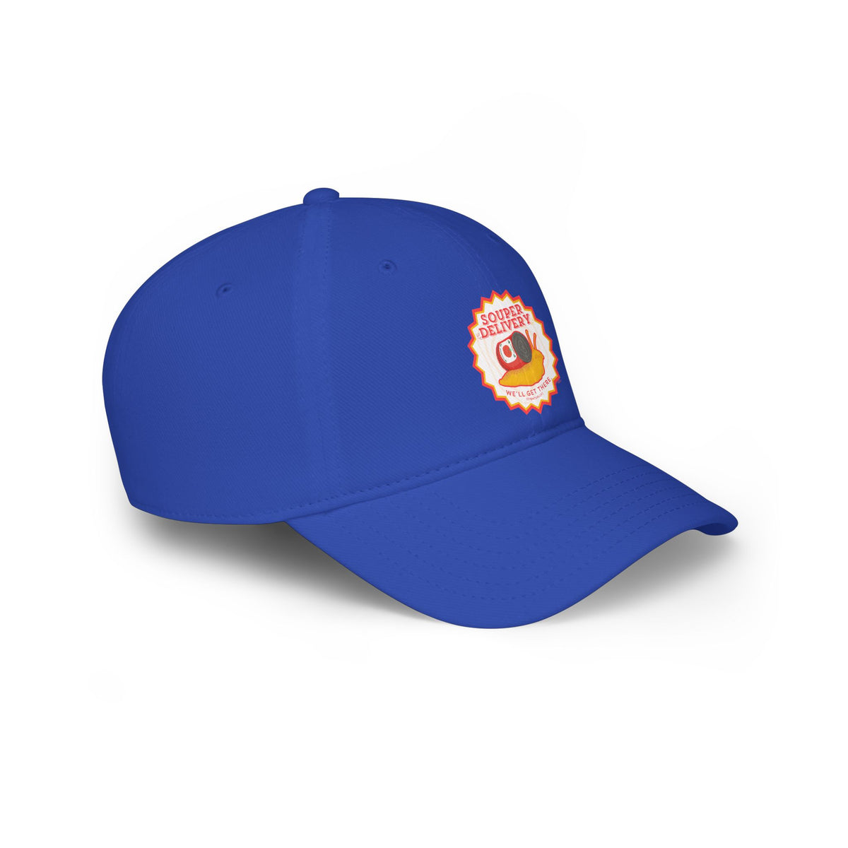 Souper Delivery Baseball Cap — Retro Soup Truck Logo Low Profile Hat