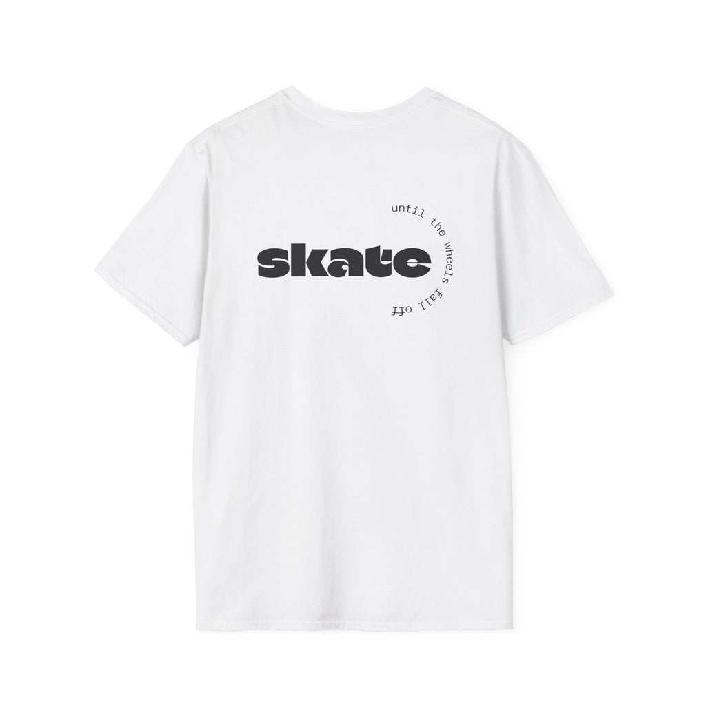 Skate or Die Ghost with Skateboard Deck T-Shirt | Skateboarder tee