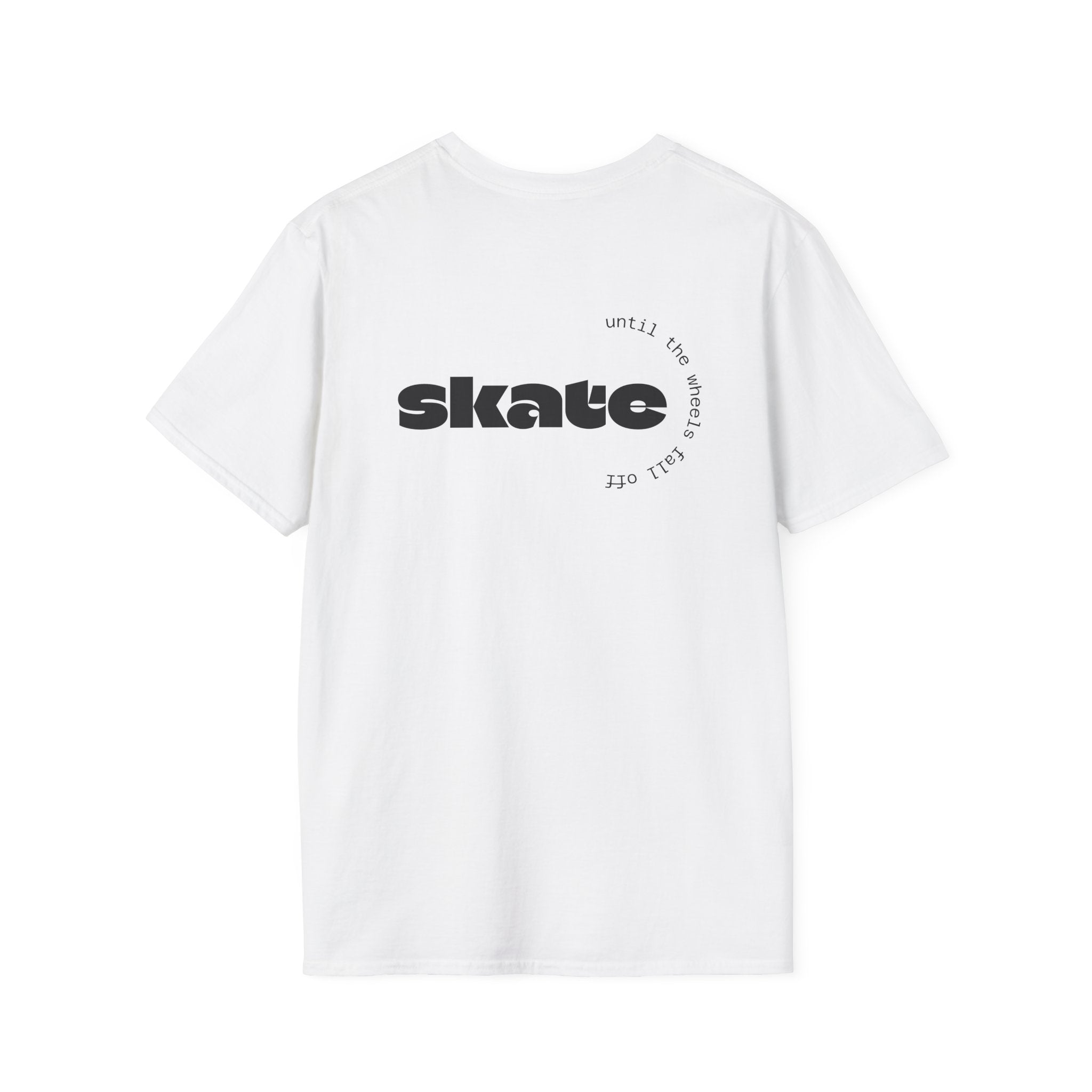 Skate or Die Ghost with Skateboard Deck T-Shirt | Skateboarder tee