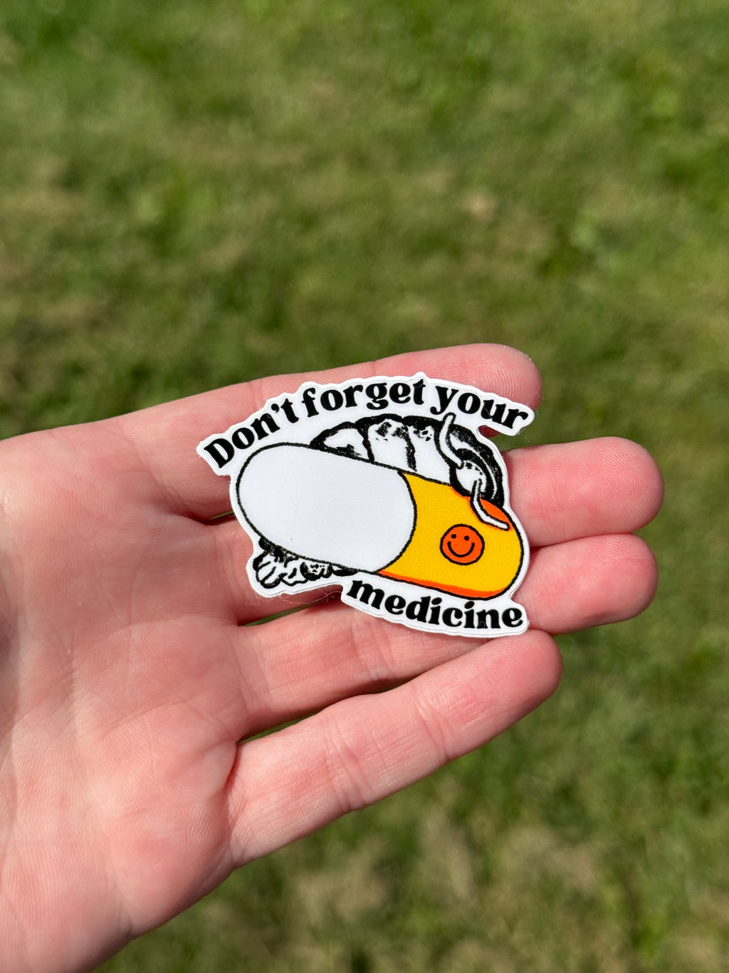 Isopod Pill Self Care Die-Cut Sticker