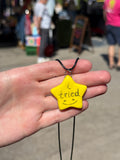 i tried - Handmade Ceramic Star-Shaped Pendant Necklace