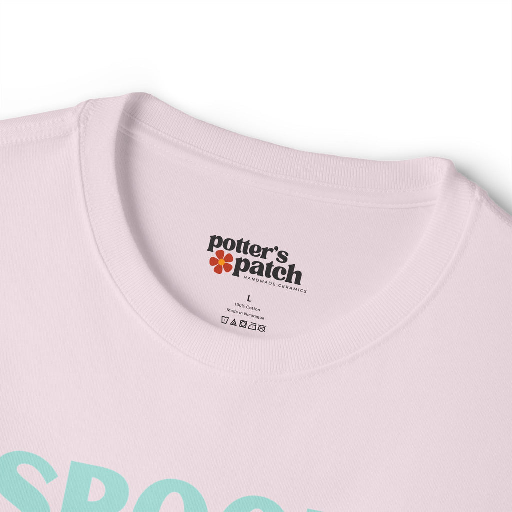 Spooky Ghost Skater Tee — Cute Pastel Halloween Skateboard Oversized T-Shirt