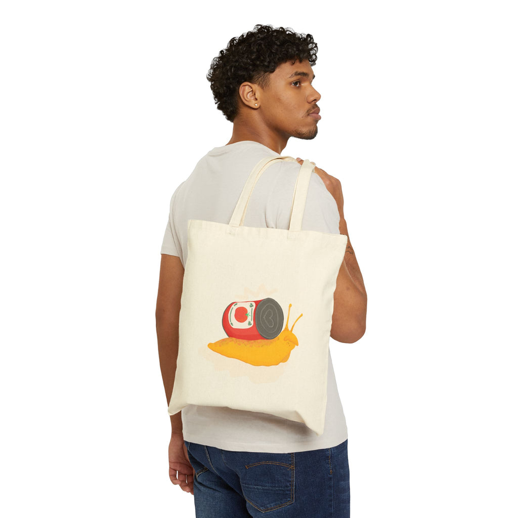 Cute Tomato Soup Snail Tote Bag | Hand Drawn Snail Illustration