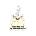 More Than One Way To Dress A Cat- Dunce Hat Ragdoll Cat Die-Cut Sticker