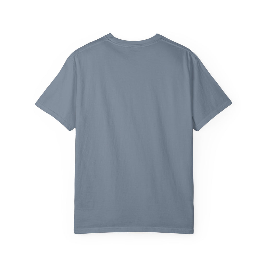 T-Shirt — Fluffy Cat Wearing 'Dunce' Cone Hat Illustrated Tee