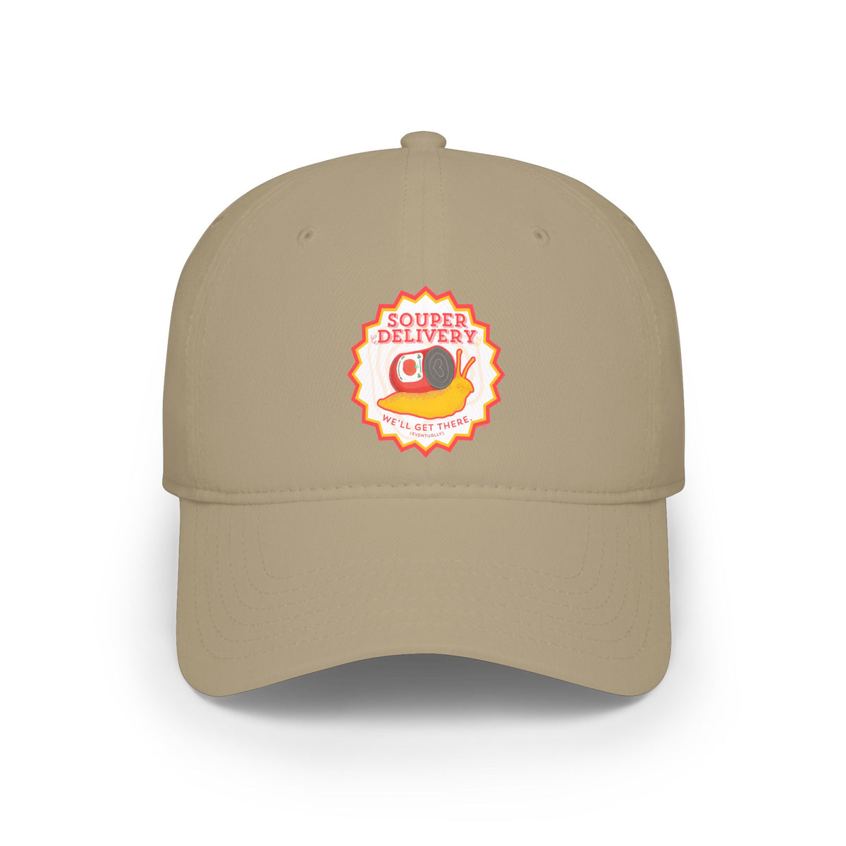 Souper Delivery Baseball Cap — Retro Soup Truck Logo Low Profile Hat