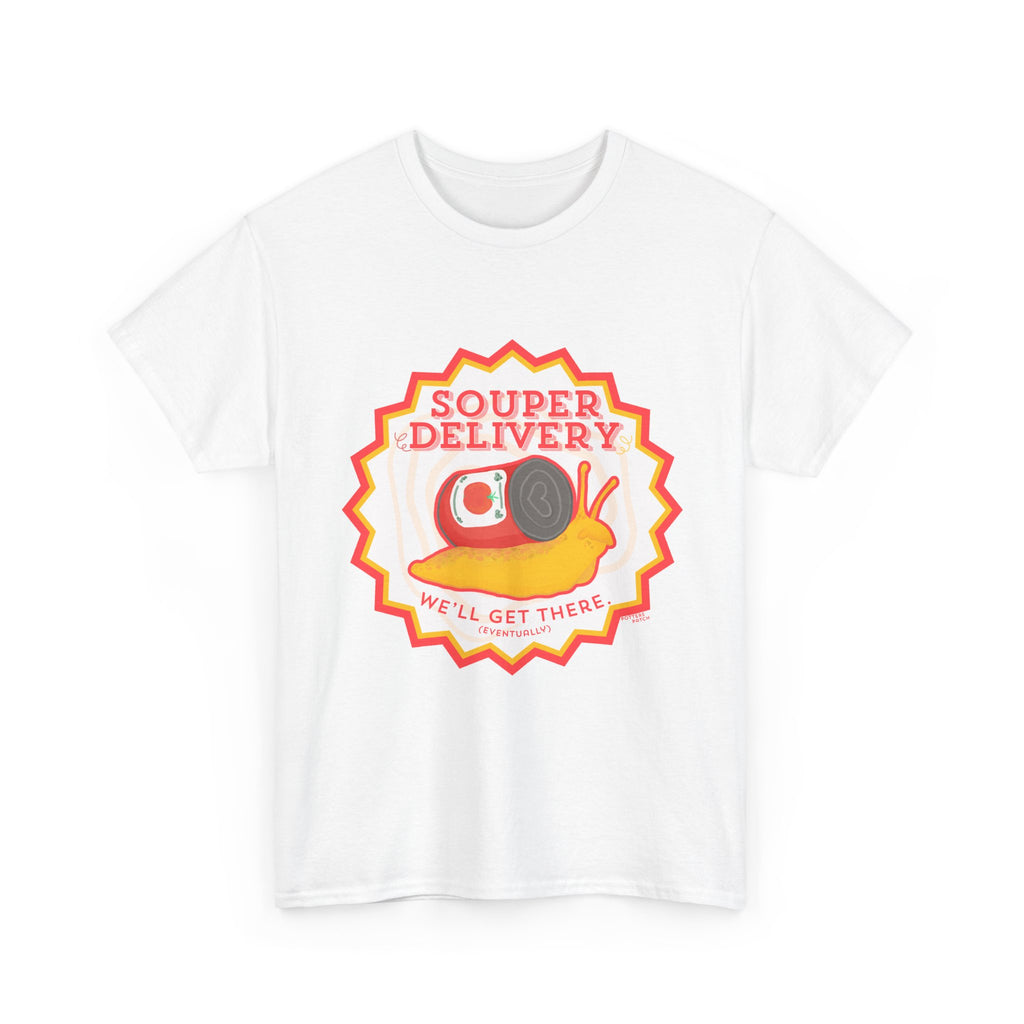 Souper Delivery T-Shirt | Retro Snail Graphic Tee