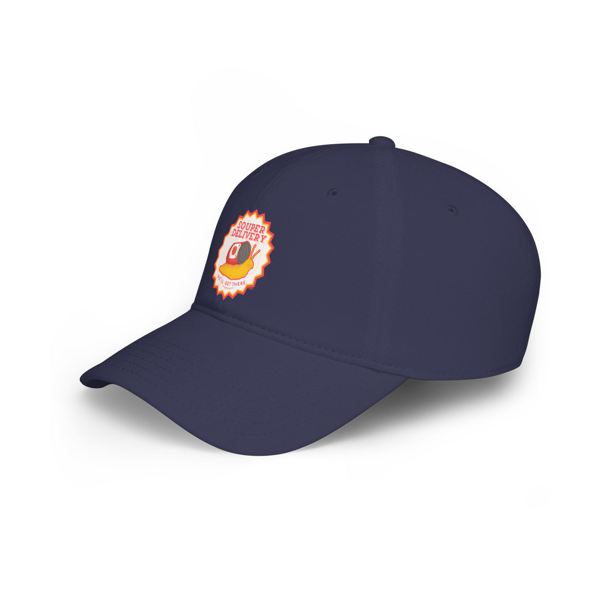 Souper Delivery Baseball Cap — Retro Soup Truck Logo Low Profile Hat