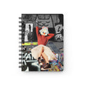 Skater Duck Grunge Collage Spiral Bound Journal | Graffiti Street Skateboard Art Notebook