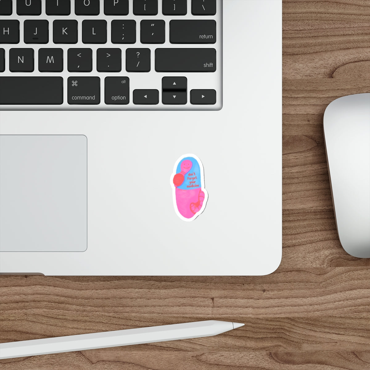 Die-Cut Pill Sticker — “Don’t Forget Your Medicine” Reminder Sticker