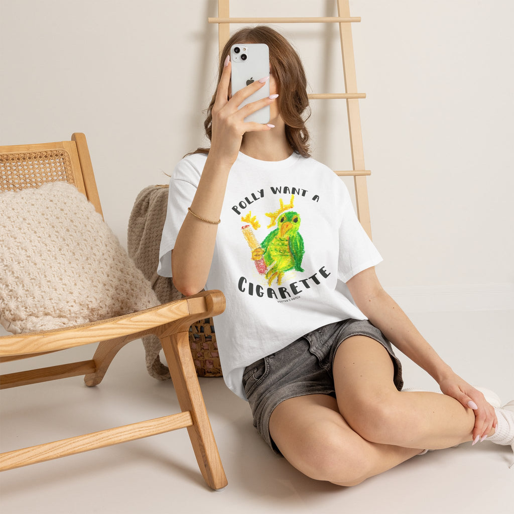 Bird 'Polly Wants a Cigarette' T‑Shirt