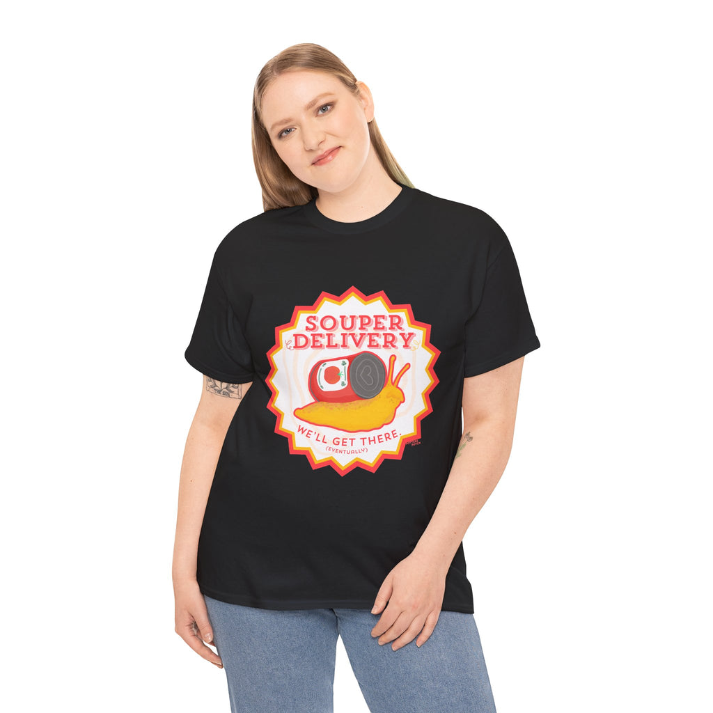 Souper Delivery T-Shirt | Retro Snail Graphic Tee