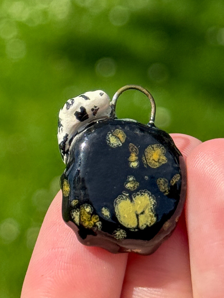Dairy Cow Isopod Handcrafted Ceramic Necklace