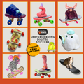 Skateboarding Digital Sticker Pack – 9 Original Art Designs