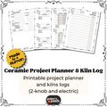 Pottery Project Planner & Kiln Log