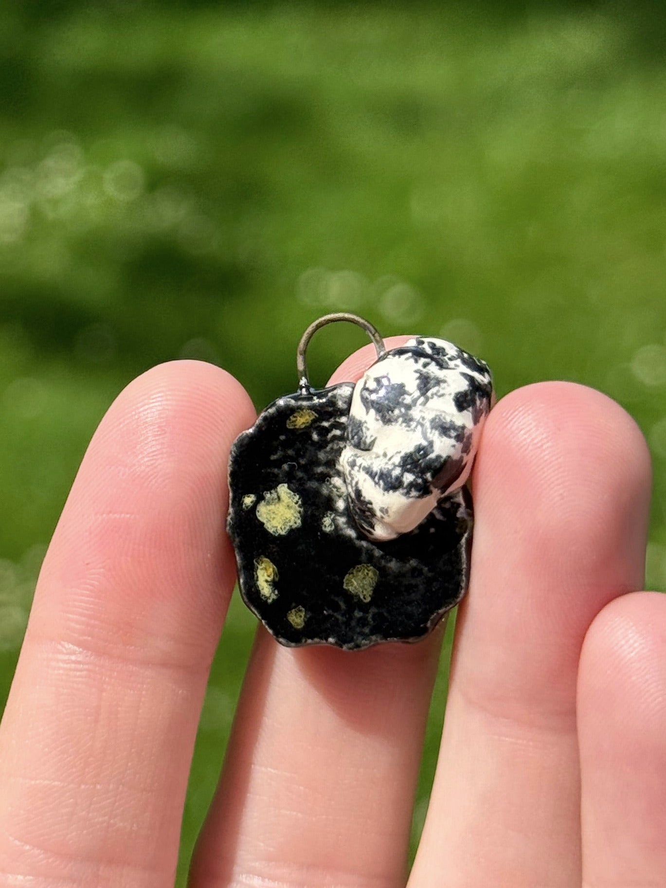 Dairy Cow Isopod Handcrafted Ceramic Necklace