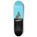 Blue Illustrated Pigeon Pinwheel Silly Hat Cute Skateboard 8"